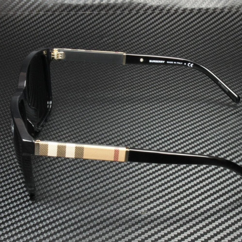 Burberry Black Grey Men's Sunglasses New - Picture 4 of 5